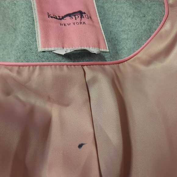 Kate Spade Womens Coat Size Small Gray Wool Blend - Picture 11 of 11